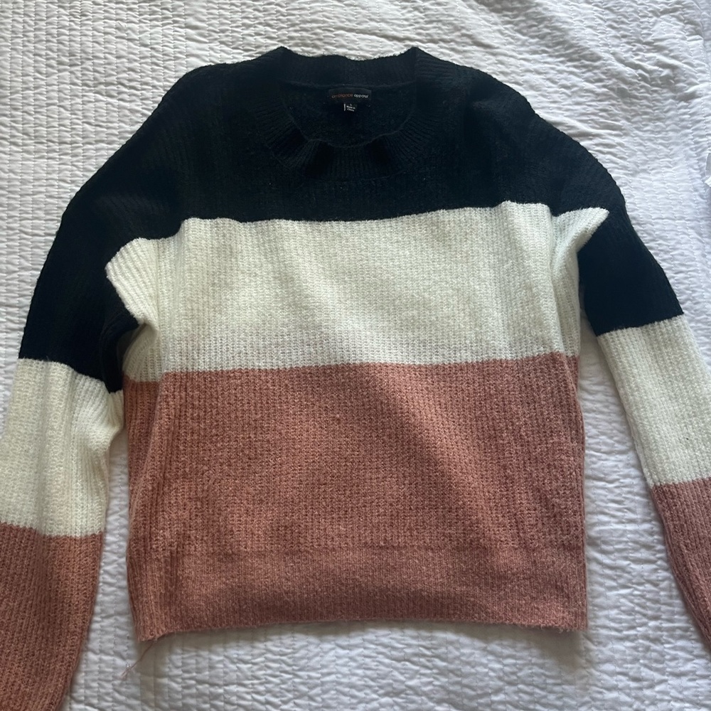 Pink,white, black long sleeve